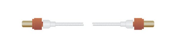 PeeWee Series High Voltage Plug Cable Assembly with NOMEX Jacket - Image 1