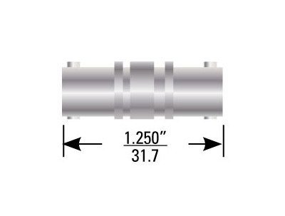 311 Series Cond. 1 To 2 Straight Adapter Male-Male - Image 1