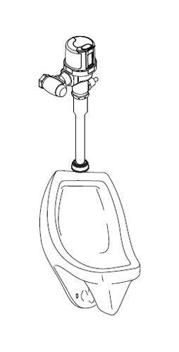 HYBRIDFLUSH Automatic High Efficiency Half Stall Urinal Flushing Valve - Image 3