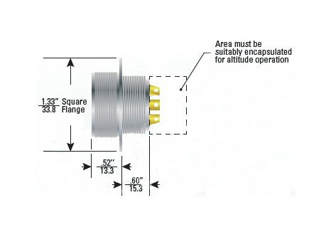 Teledyne Reynold 1804 Series 4 Pin Bayonet Receptacle with Molded-in Contacts - Image 1