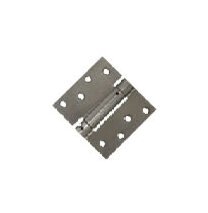 4.5X4.5 Square Spring Door Hinges - Polished Brass Finish - Image 1