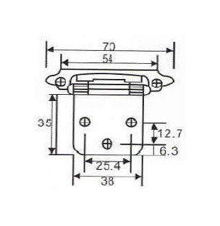Monroe 192 Series Cabinet Hinge Chrome Plated 1.50mm Gauge - Image 2