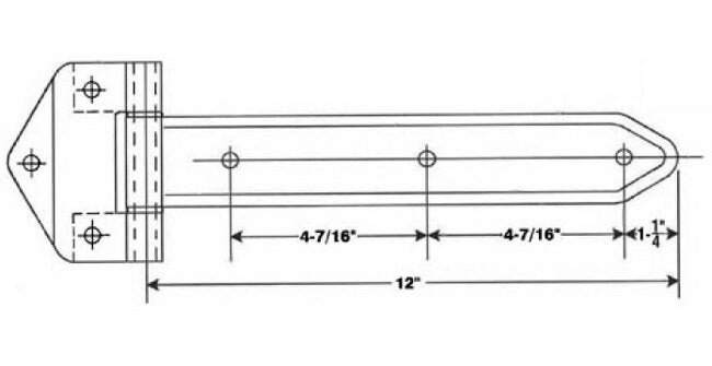Heavy-Duty Embossed Steel Hinges - Image 2