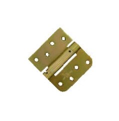 4x4R Satin Brass Spring Door Hinges - Image 1