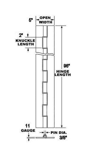 Heavy-Duty Extra Wide Continuous Hinges - Image 2