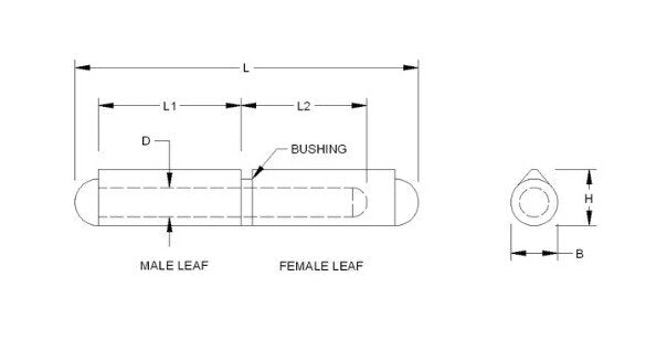 Heavy-Duty Weld-On Hinges - Set of 2 - Image 2