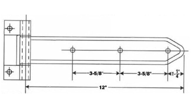 Stainless Steel Narrow Bracket Over Seal Hinge - Durable Security Solution - Image 2
