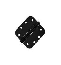 Commercial Steel Door Hinges 4x4 5/8" Radius - Satin Brass Finish - Image 1