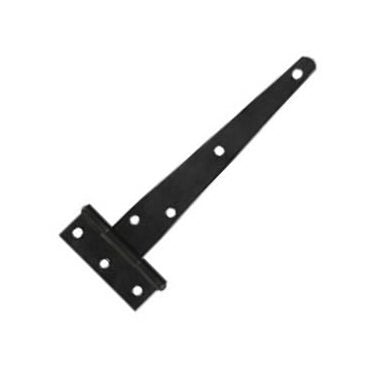 Tee Hinges Series 8001 - 8-Inch Steel Zinc Plate Black - Image 1