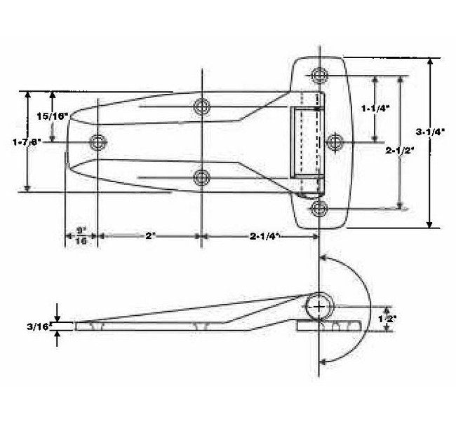 Heavy-Duty Chrome Plated Zinc Die-Cast Flush Hinge - Image 2