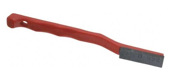 240 Grit Red Boron Carbide Single-Ended Hand Hone - Image 1