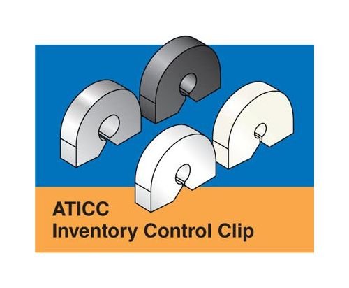 ATICC Inventory Control Clip - White Medium Gauge Pack of 5000 - Image 1