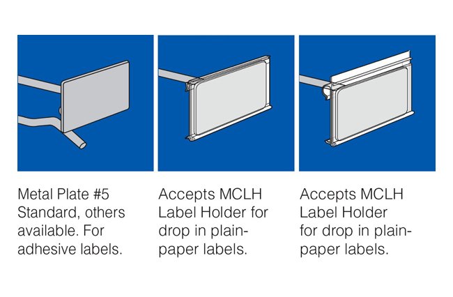 Metal Plate Loop Scan Hooks - 4" All Wire - Image 2