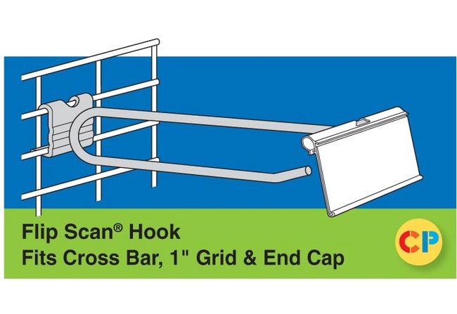 Heavy Duty 8" Flip Scan Scan Hooks - Image 1