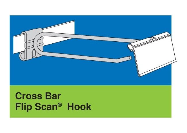 1-Pc Cross Bar Scan Hooks - 6" x 0.148" - Image 1
