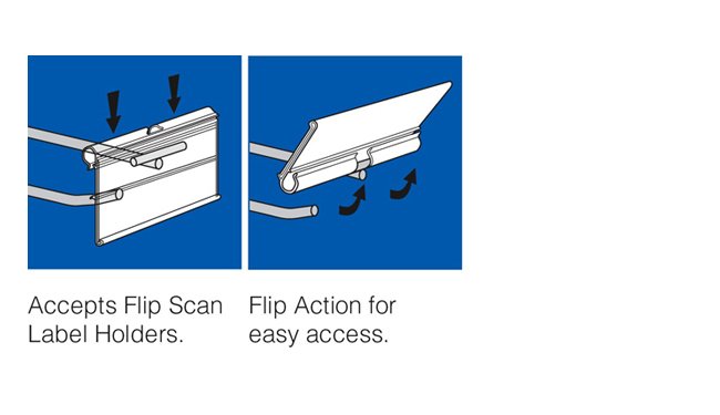 Pegboard Flip Scan Label Strip with Info Grip Promo Clips - Image 2