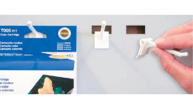 CH Series Corrugated Hooks 2" White Plastic Hooks - Pack of 1000 - Image 2