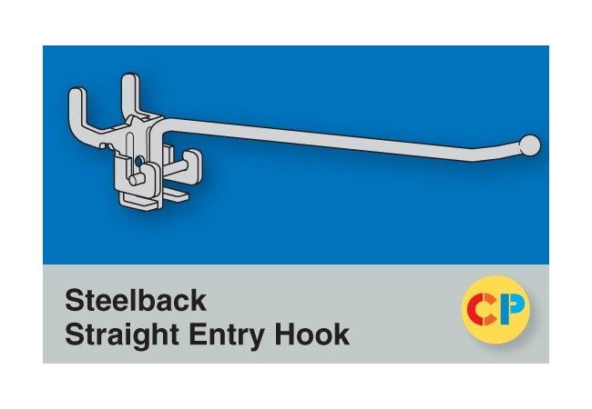 Steelback Straight Entry Hooks - Medium Gauge 9" x 0.187" - Image 1