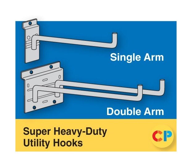 Heavy-Duty Single Arm Utility Hooks - Image 1