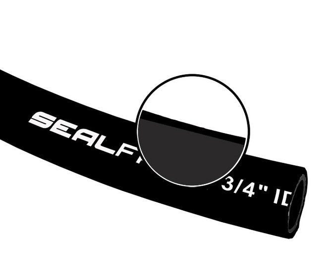 Premium Industrial Rubber Air Hose - General Purpose, 3/8 in ID, 300 psi - Image 1