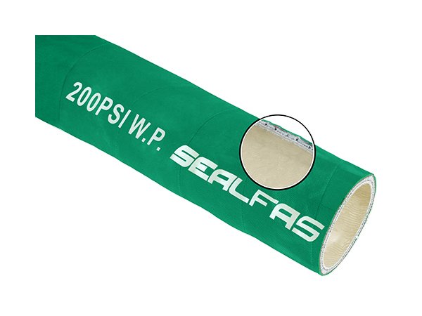 4 Inch Green EPDM/UHMW Chemical Hose - Image 1