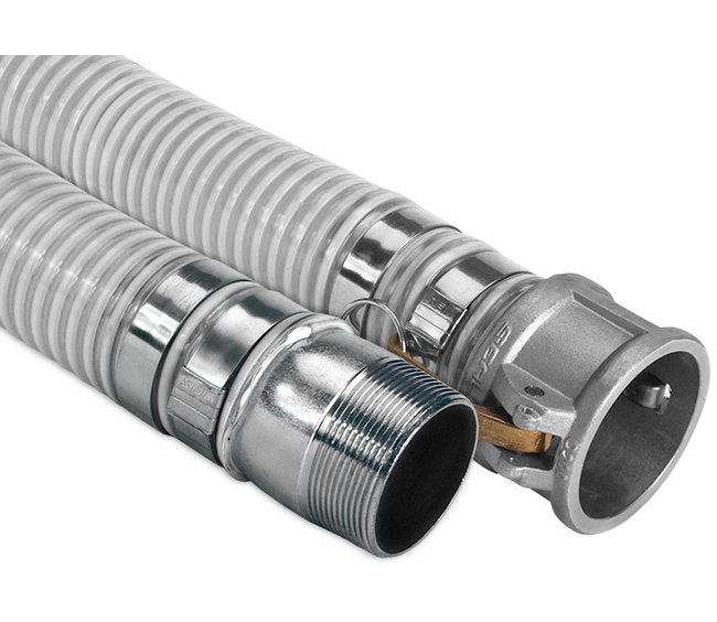 Clear PVC Suction Thermoplastic Hose - 4" Inner Diameter, 20ft Length, 65 psi Working Pressure - Image 1