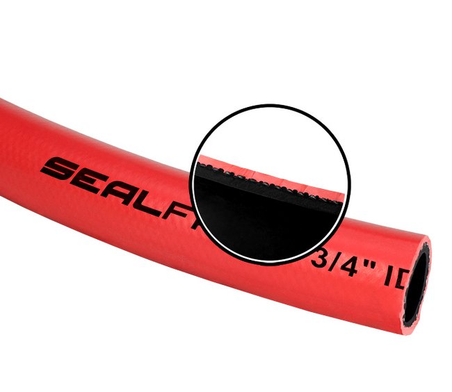 Premium Industrial Rubber Air Hose - General Purpose, 2 in ID, 200 psi - Image 1