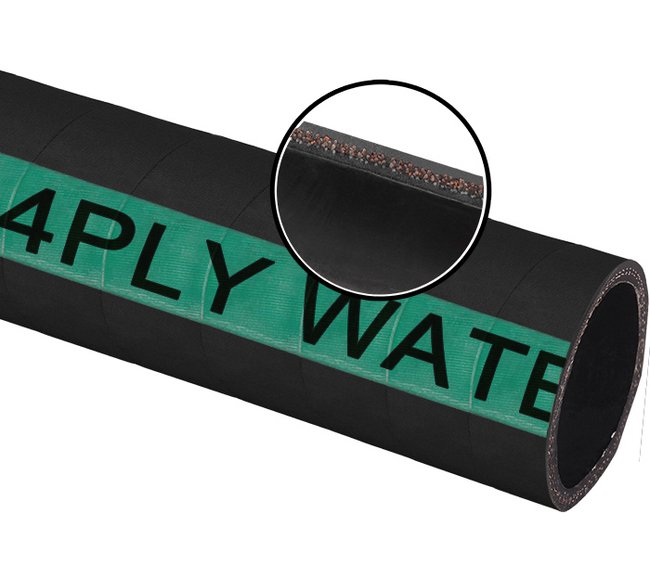 4 Ply Water Discharge Hose (EPDM/SBR Blend) - 6in I.D. - Image 1