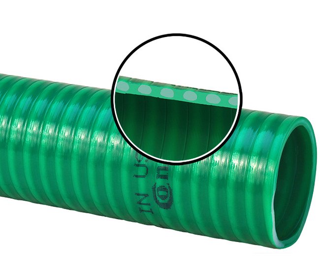 Contitech 1600 Green Suction Hose - 1-1/2 in x 100 ft - Image 1