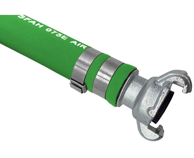 Premium Industrial Rubber Air Hose - General Purpose with Crowfoot Assemblies - Image 1