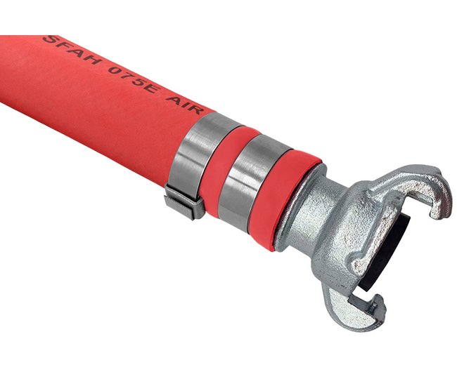 Industrial Rubber Air Hose, General Purpose - Premium Crowfeet Assemblies - Image 1