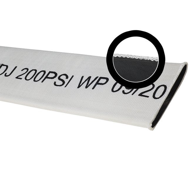 Synthetic Double Jacket Mill Discharge Hose - SBR Lined, 2in x 50ft - Image 1