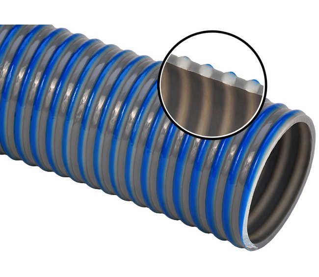 Heavy-Duty PVC Sludge Suction Hose - 6 Inch Diameter - Image 1
