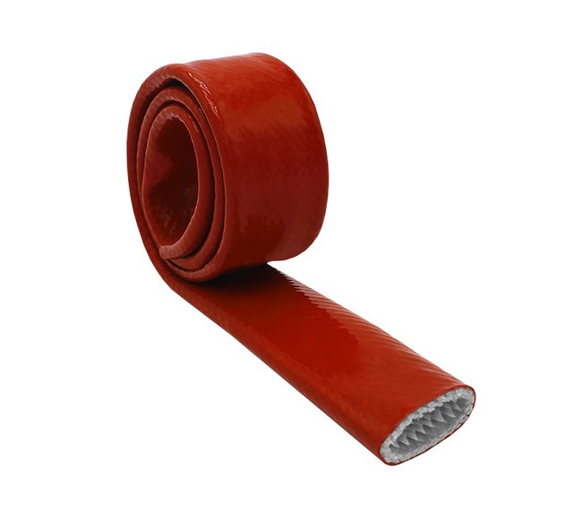 Fire-Resistant Silicone Coated Fiberglass Sleeve - Image 1