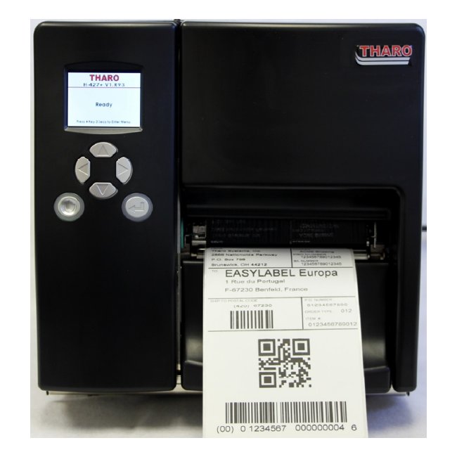 Tharo H-Plus Series 203 dpi Industrial Barcode Label Printer - Image 1