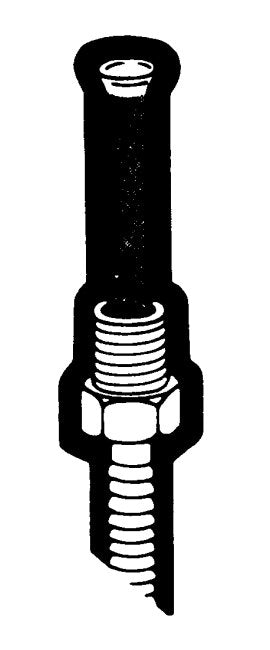 12" Standard Inverted Flare Hydraulic Brake Line Adapter - Armored Steel - Image 1