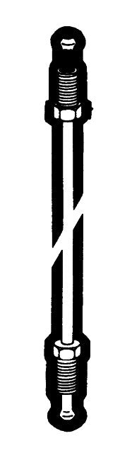 84" Metric Hydraulic Steel Brake Line Adapter - Image 1