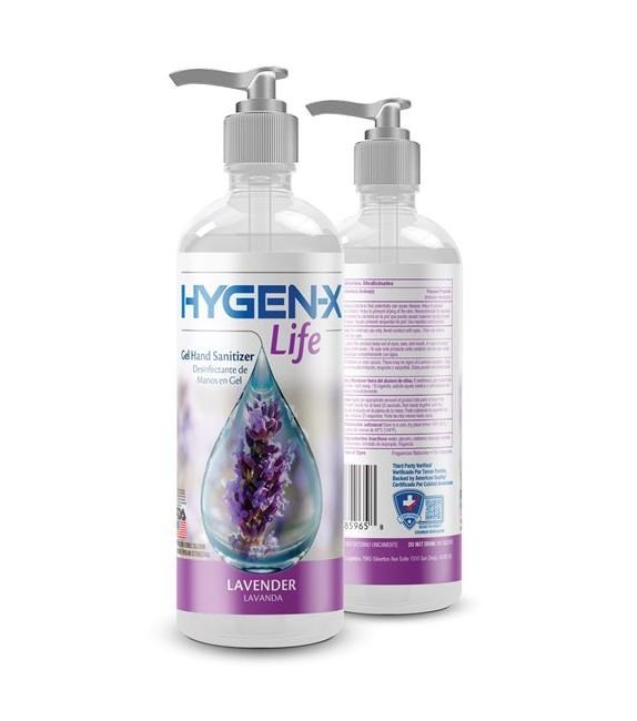 16.9 fl oz HYGEN-X Life Lavender Gel Hand Santizer - Image 1