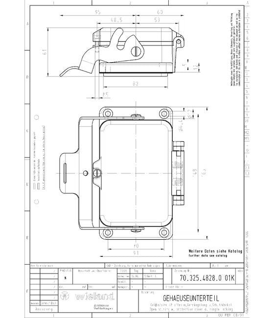 Wieland Industrial Connector Housing 32-Pole - Image 1
