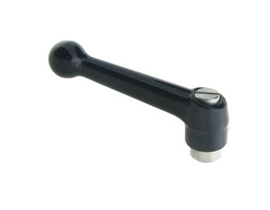 Industrial Ball Style Zinc Adjustable Handle - Metric Threaded Insert - Image 1