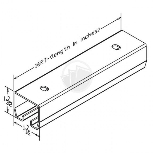 Heavy-Duty Galvanized Steel Roller Industrial Curtain Tracks - Image 2