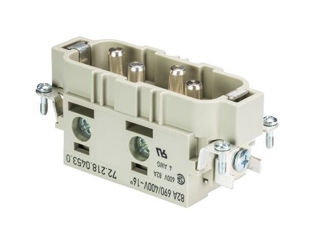 Wieland POW STS 4 16 64 AG Industrial Connector Insert - Male Insert - Image 1