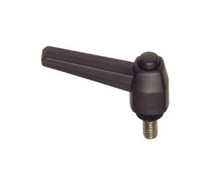 Adjustable Plastic Button Head Handle with SS Insert - 3/8-16 Inch - Image 1