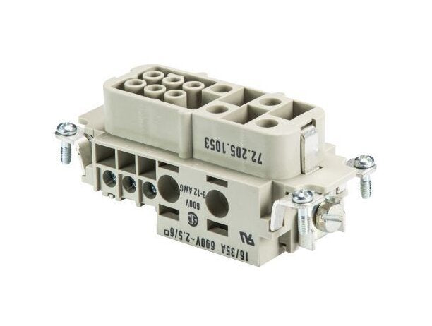 Wieland POW BUS 4/6 DA D AG Industrial Connector Insert - Image 1