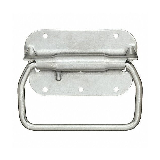Stainless Steel Round Grip Pull Handles with Mounting Plate - Image 1