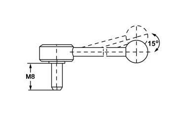 Adjustable Steel Insert with Flat Tension - 0º and 15º Handle Angles - Image 2