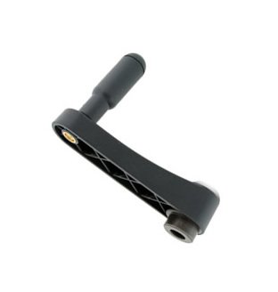 Plastic Ergo Crank Handle with Revolving Handle - 3.94 in - Black - Image 1