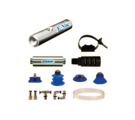 High-Efficiency In-Line E-Vac Vacuum Generator Kit with Standard Muffler - Image 1