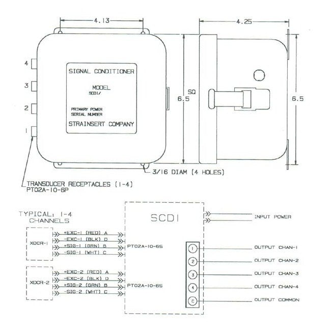SCD1 Series Signal Conditioner - Bridge Excitation and Amplification Unit - Image 2