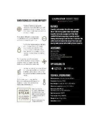 LauraStar Smart 1980 Anniversary Edition Bluetooth Mobile App Ironing System Black - Image 8